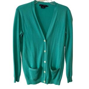 Ralph Lauren Blue Label Women's Turquoise Cashmere Cardigan in Size‎ S